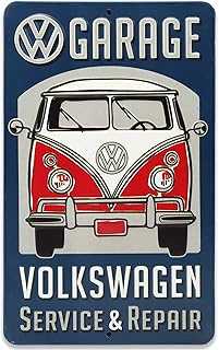 Volkswagen Garage Service and Repair Metal Sign - Vintage Volkswagen Sign for Garage or Man Cave