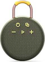MusiBaby Rugged Mini Clip-On Speaker – BT 5.3, Waterproof Build, Shock-Resistant Rubber Shell, Great for Camping Packs, College Study Corners, or Travel Bags (Green)