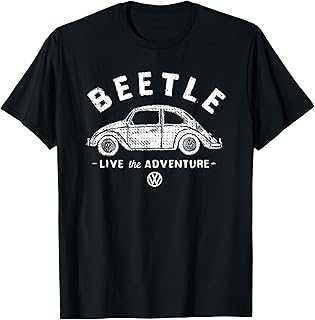 Volkswagen Beetle White Live The Adventure T-Shirt