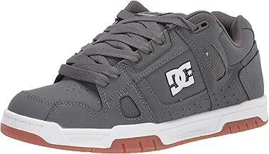 Men's Stag Low Top Skate Shoe, Grey/Gum, 11