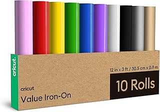 Value Iron-On, Rainbow Sampler - 12 in x 3 ft (10 ct)- HTV Heat Transfer Vinyl