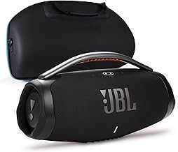 Boombox 3 - Portable Bluetooth Speaker Bundle with divvi! Protective Hardshell Case - Black