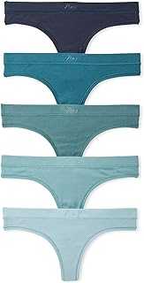 PINK Women's Cotton Thong Underwear, Panties for Women, Multi Pack (XS-XXL)