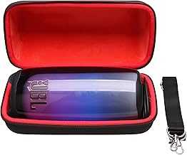 LTGEM Case Compatible with JBL Pulse 5 Waterproof Portable Speaker with Shoulder Strap, Red