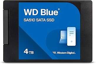 4TB WD Blue SA510 SATA Internal Solid State Drive SSD - SATA III 6 Gb/s, 2.5"/7mm, Up to 560 MB/s - WDS400T3B0A