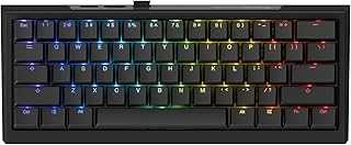 One X Mini Wireless 60% Inductive Keyboard: Tri-Mode, Rapid Trigger, Linear Inductive Switches, Gasket-Mount Quack Mechanics+ 7-Layer Dampening, High-Density PBT Doubleshot Keycaps, US, Black