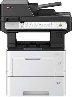 ECOSYS MA4500ifx All-in-One Monochrome Laser Printer (Print/Copy/Scan/Fax), 47 ppm, Up to Fine 1200 dpi, Gigabit Ethernet HyPAS Capable, 7 inch Touchscreen Panel, 512 MB