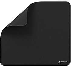 CM02 Gaming Mouse Pad for Esports Speed Large Mouse mats for Desk Waterproof Surface Stitched Edges and Anti-Slip Rubber Base Size L Laminate 17.72” x 15.75” x 0.16” Black