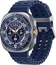 Watch 7 Ultra 2025 LTE Ai (47mm) SM-L705F Latino Version (Tmobile Mint Tello & Global), Rate Tracking, Sleep Fitness Tracker, GPS (Titanium Blue/Blue Band SM-L705FZB1GTO)
