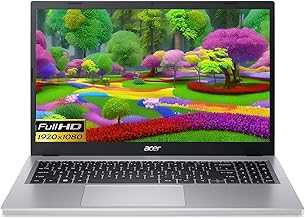 Aspire 3 Slim Laptop in Silver Ryzen 5 4-Core up to 4.3GHz 8GB DDR5 RAM 512GB SSD 15.6in FHD Web Cam WiFi HDMI W11 (A315 - Renewed)