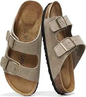 Genuine Leather Flat Sandals Women 2025 Beach Essentials Womens Sandals Memory Foam Vacation Essentials Slides for Women Footwear (Venita)