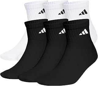 Men's Socks, Athletic Cushioned Quarter 6-Pack, Ankle Fit with Arch Support