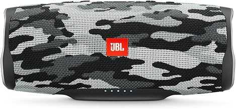 JBL Charge 4 Portable Waterproof Bluetooth Speaker - Black Camo (Renewed)