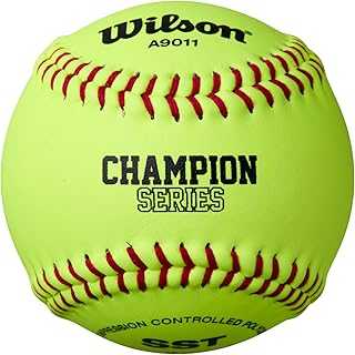 9011 Optic Leather Softballs - No NFHS Logo, 1 Dozen