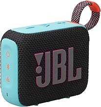 Go 4 - Ultra-Portable, Waterproof and Dustproof Bluetooth Speaker, Big Pro Sound with Punchy bass, 7-Hour Built-in Battery, Made in Part with Recycled Materials (Black & Orange)
