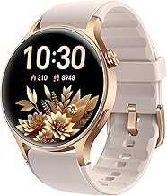 Smart Watch for Women, 1.32'' AMOLED Ultra-Clear Screen Activity Trackers with Heart Rate/Sleep/SpO2 Monitor, Smartwatch for iPhone/Samsung/Android, 110+ Sport Modes Waterproof Fitness Watch