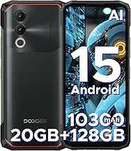 Blade 20 Android 15 Rugged Smartphone,10300mAh/18W,20GB+128GB/TF 2TB Octa Core Rugged Phone,6.6" HD+ Gaming Phones,16MP Camera,IP68/IP69K Waterproof Phone,Triple Slot/NFC/Face ID/GPS