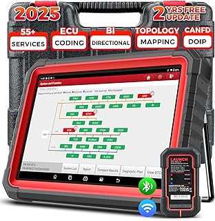 LAUNCH X431 PRO3S+ V5.0 2025 Upgraded Bidirectional Scan Tool, OEM Topology Map, Scan HD Trucks, ECU Coding, 55+ Services, Full System, CAN FD & DOIP, FCA AutoAuth, V.AG Guided, 2 Yrs Update