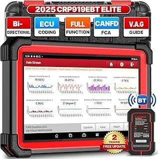 Launch X431 CRP919EBT 2025 Bidirectional Scan Tool, All-in-One Full System Diagnostic Scanner, 35+ Reset, ECU Coding, CANFD&DOIP, FCA AutoAuth, V.A.G Guide, 2Yrs Free Update, Upgraded of CRP919E