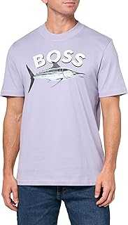 Men's Big Logo Fish Cotton T-Shirt