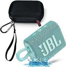 GO 3 Waterproof Ultra Portable Bluetooth Speaker Bundle with Megen Hardshell Case (Teal)