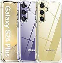 for Samsung Galaxy S24 Plus Case Clear, [20X Anti-Yellowing] Phone Case with [Built-in 4 Airbags][10FT Military Grade Protection] [Crystal Transparent Slim] S24+ Plus Case (Clear)