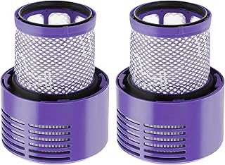 2 Pack V10 Filters Replacement for Dyson Cyclone Series, Cyclone V10 Absolute, Cyclone V10 Animal, Cyclone V10 Motorhead, Cyclone V10 Total Clean, SV12, Replaces Part # 969082-01