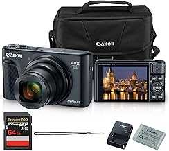 Canon PowerShot SX740 HS Digital Camera | 20.3MP CMOS Sensor, 40x Optical Zoom, 4K UHD Video, Wi-Fi & Bluetooth | Compact Point-and-Shoot Camera with Bag and 64GB Card