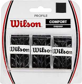 Sporting Goods Profile Tennis Racquet Over Grip, Black (WRZ4025BK)