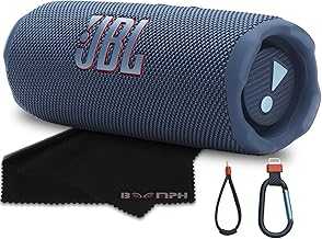 Flip 7 Portable Bluetooth Speaker, IP68 Waterproof, Dustproof, Drop-Proof, PushLock System, AI Sound Boost, 16H Battery – Blue – Boomph's Comprehensive Ultimate Performance Cloth Solution