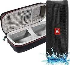 FLIP 5, Waterproof Portable Bluetooth Speaker, Black, with A Megen Hardshell Protection Case