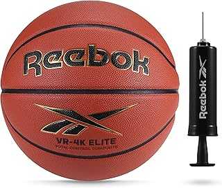Elite Basketball, Official Size, Composite Leather, Anti-Slip Grip, Consistent Shape Retention, Includes Pump & Needle, VR-4K Series