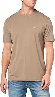 Men's Contrast Logo Cotton Stretch T-Shirt