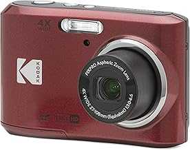 PIXPRO Friendly Zoom FZ45-RD 16MP Digital Camera with 4X Optical Zoom 27mm Wide Angle and 2.7" LCD Screen (Red)