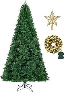 KTKDE 5ft Artificial Christmas Tree, Premium Spruce Artificial Holiday Christmas Tree for Home, Office,Party Decoration w/560 Branch Tips1pcs Tree top Star 1 Set Led Battery Box String Lights