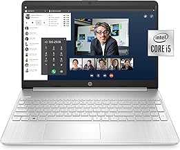 15-dy1036nr 10th Gen Intel Core i5-1035G1, 15.6-Inch FHD Laptop, Natural Silver