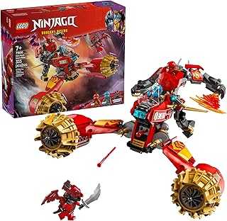 NINJAGO Kai's Mech Storm Rider Action Figure - Pretend Play Building Toy for Boys and Girls, Ages 7+ - Ninja Toy for Kids with 3 Minifigures - Gift Idea for Birthdays - 71830