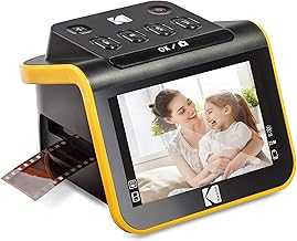 Slide N SCAN Film & Slide Scanner Digitizer with 5” LCD Screen, Quickly Convert Negatives & Slides to Digital 22MP JPEG Photos, Compatible with 135, 126 and 110 Film & Slides