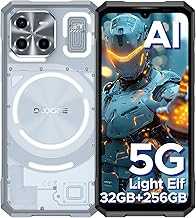 Blade GT (2025) 5G AI Rugged Phone with Dynamic LED Light Effect, 32GB RAM + 256GB ROM Android Rugged Cell Smartphone, 6.72" FHD+ 120Hz Display, 48MP Camera, 10.5mm Ultra-Thin Design-Sliver