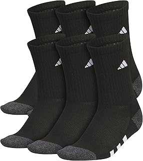 Unisex Kids Crew Socks for Boys and Girls Youth (6-pack) Athletic Cushioned and Comfortable, Tall Mid-calf