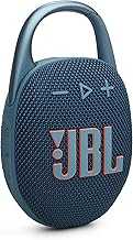 Clip 5 - Ultra-Portable, Waterproof & Dustproof Bluetooth Speaker, Big Pro Sound with Punchy bass, Integrated Carabiner, Up to 12 Hours of Play, Made in Part with Recycled Materials (Blue)