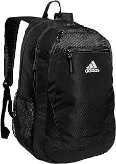 Foundation Backpack for Laptop, Large Durable Athletic Gym Bag, Black/White, One Size