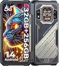 King Kong X Rugged Smartphone 5G - 32GB+256GB Cell Phone, 10200mAh(33W) Battery, 6.58" FHD+1.85" Dual Display Rugged Phone Unlocked, 100MP Camera, 5G Dual SIM Android 14 Phones, NFC/GPS/OTG
