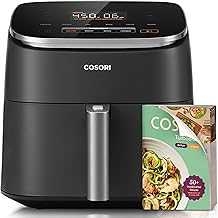 COSORI Air Fryer 9-in-1, Compact & Large 6-Qt, Fast Turbo Modes, 90–450°F Precise Heat for Even Results, Up to 95% Less Oil*, Roast, Bake, Dry, Reheat, Frozen, Broil, Proof, 120V, TurboBlaze, Ceramic