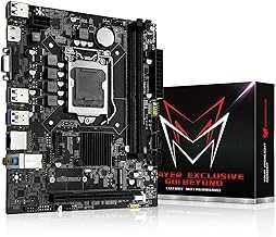 H110 LGA 1151 Motherboard for Intel 6-9th Gen Core i3/i5 Pentium, Celeron Series Processors, DDR4, PCIe 3.0/2.0, NVME/NGFF M.2, VAG, HDMI-Compatible, SATA 6Gbps