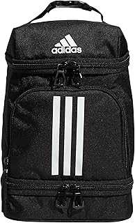 adidas Excel Insulated Lunch Bag, Cooler with Zipper, Pocket for Ice Pack, and Clip, Temperature Control Insulation