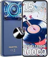 C60 Cell Phones Unlocked Android 15-10000 mAh Battery 16GB +128GB/1TB TF Android Phones, 6.88”HD+ Display 13MP Camera 110dB Speaker Smartphone, 120LM Flashlight/Fingerprint/OTG/4G Dual SIM