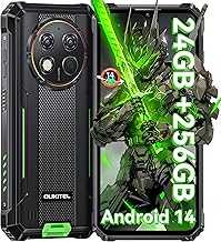 G1 Rugged Smartphone Unlocked - 24+256GB/1TB Android 14 Rugged Cellphones, 6.52” HD Display IP68/IP69K 10600mAh Battery 48MP Rear Camera Waterproof Phone, Fingerprint/Dual Sim/NFC 2025