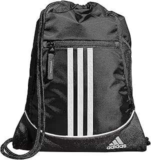 Alliance Sackpack, Drawstring Backpack, Lightweight Small Gym Bag for Women and Men, Black, One Size