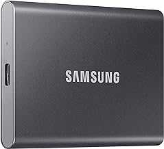 T7 Portable SSD, 4TB External Solid State Drive, Speeds Up to 1,050MB/s, USB 3.2 Gen 2, Reliable Storage for Gaming, Students, Professionals, MU-PC4T0T/AM, Gray